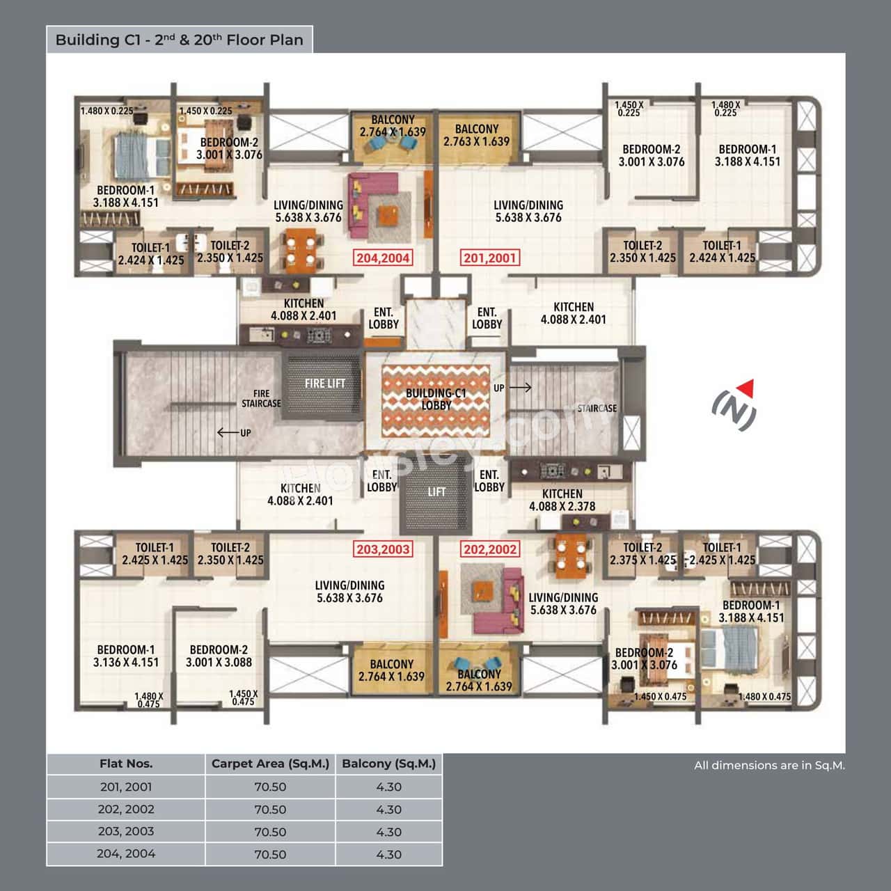 Kumar Princetown Tower Floor plan 5