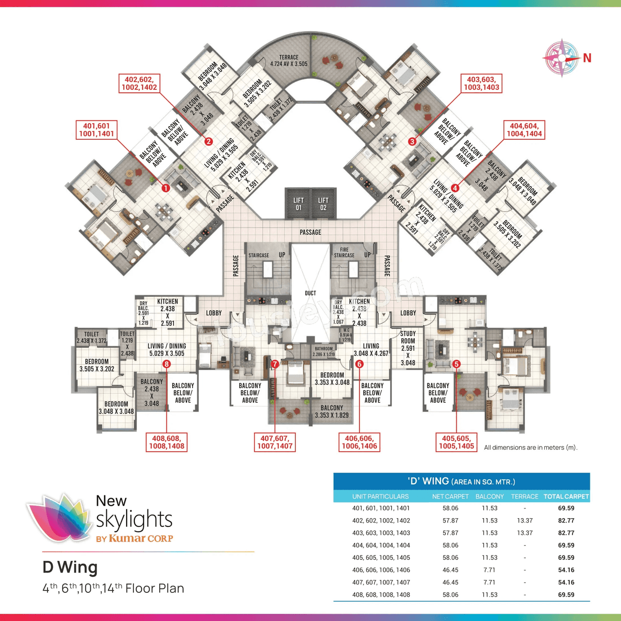 Kumar Skylights Floor plan 3