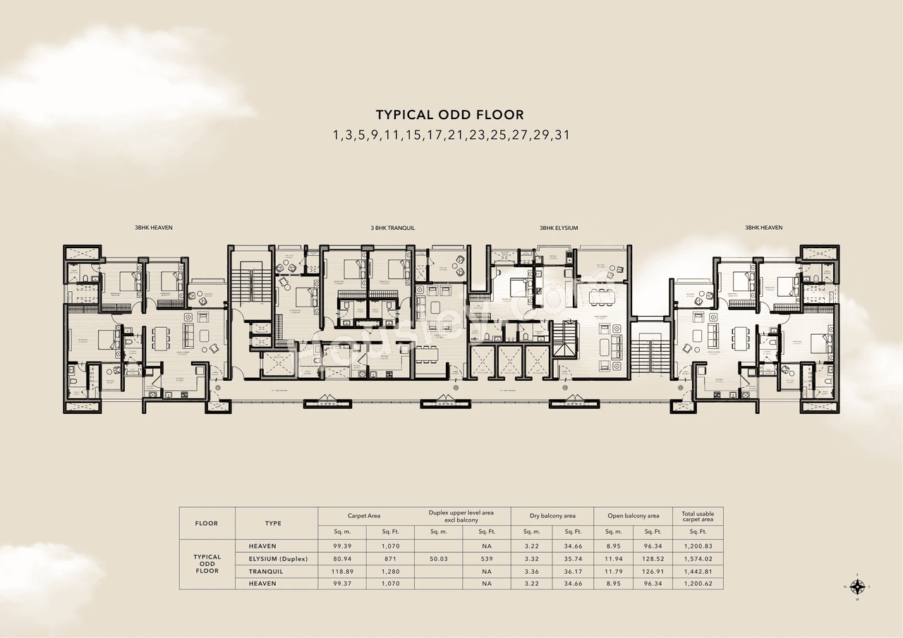 Kunal Sky Oasis Floor plan 1