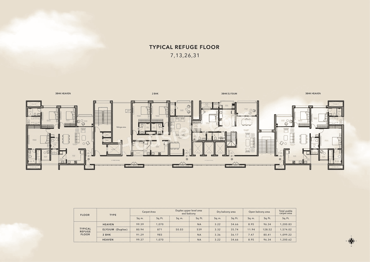 Kunal Sky Oasis Floor plan 3