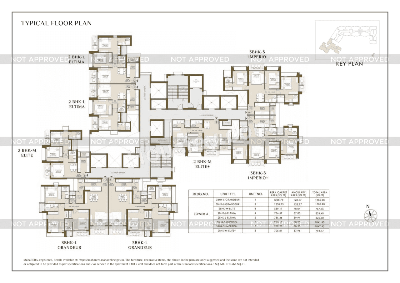 L&T Island Cove Tower 4 Floor Plan