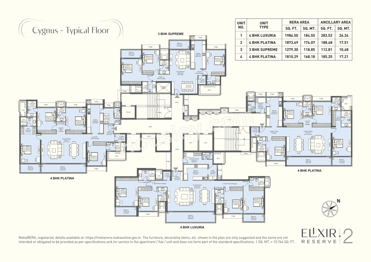 L&T Elixir Reserve Floor plan 1