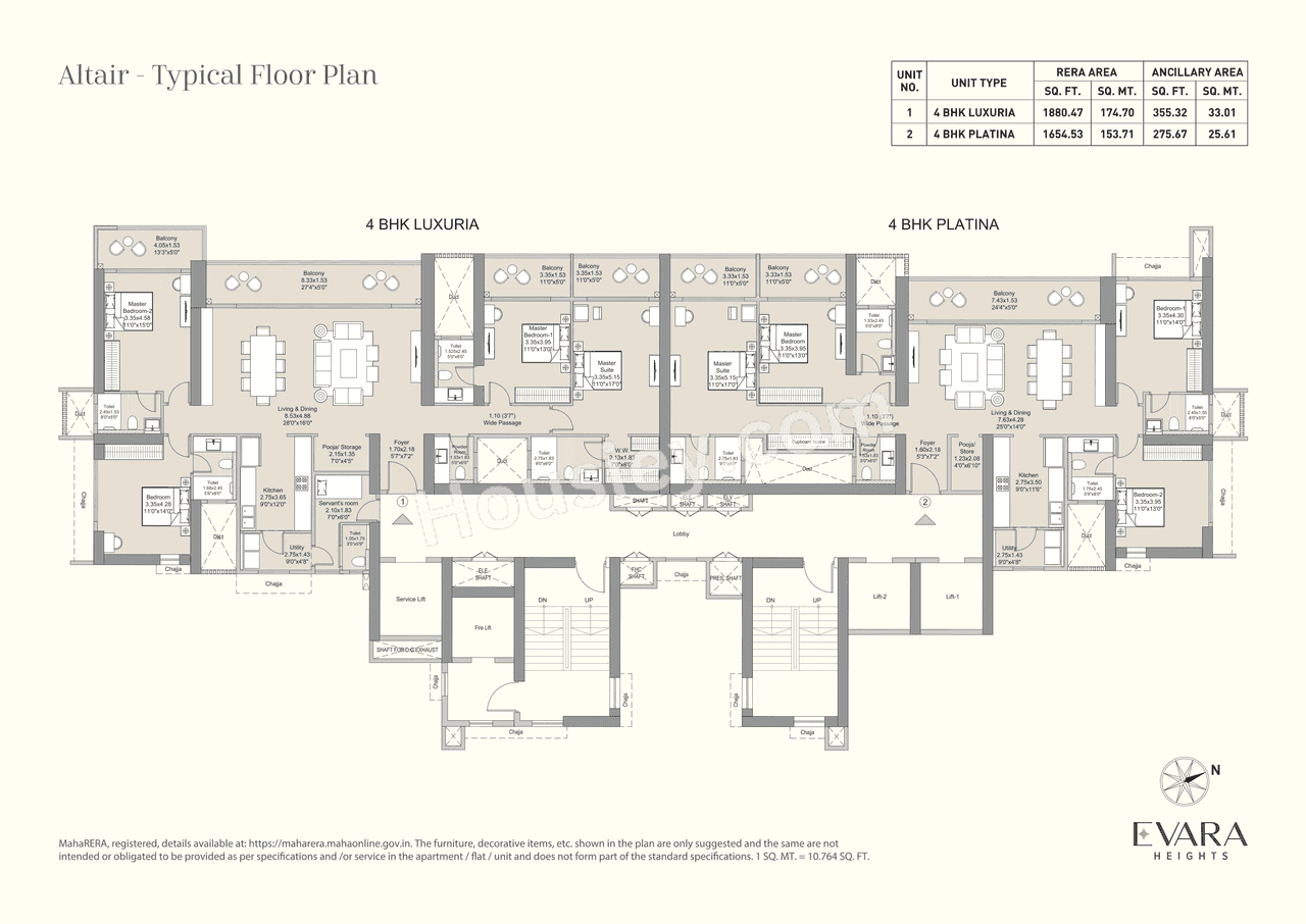 L&T Evara Heights Floor plan 2