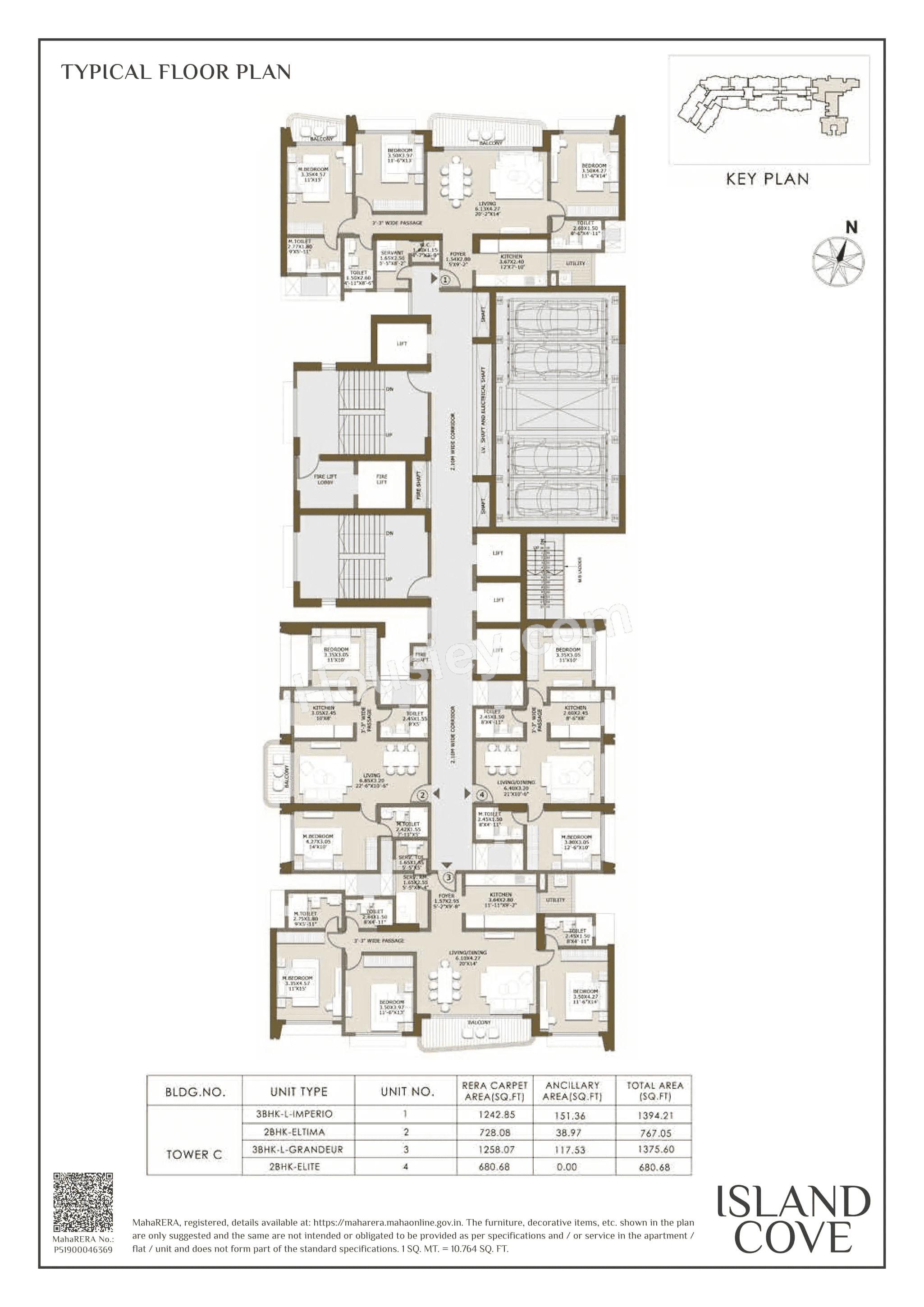 L&T Island Cove Pearl Floor plan 1