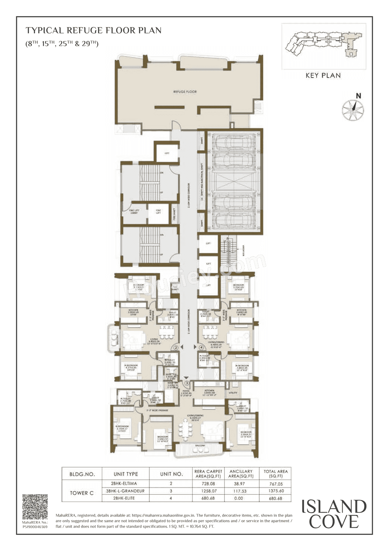 L&T Island Cove Pearl Floor plan 2