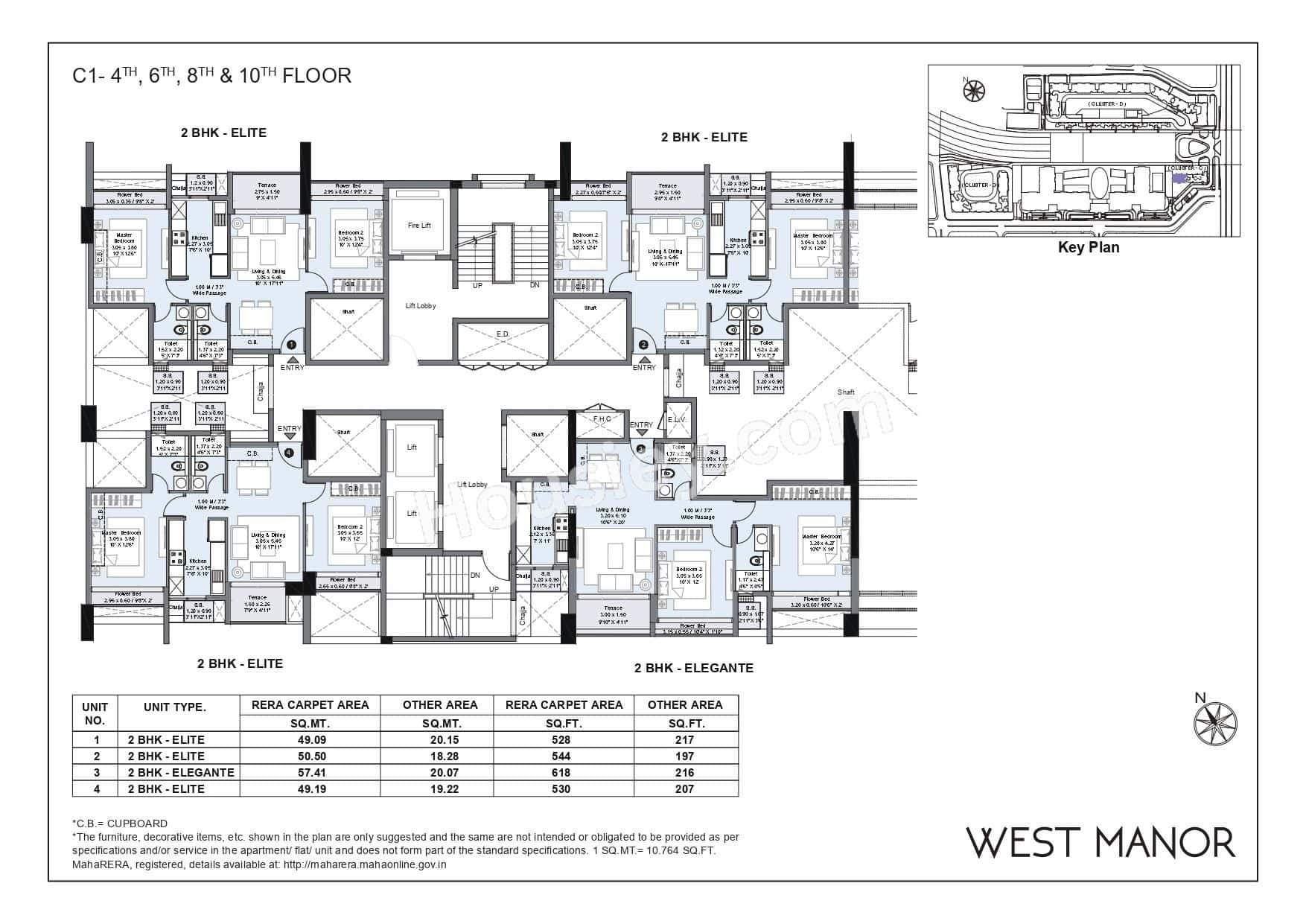 L&T West Manor Floor plan 1