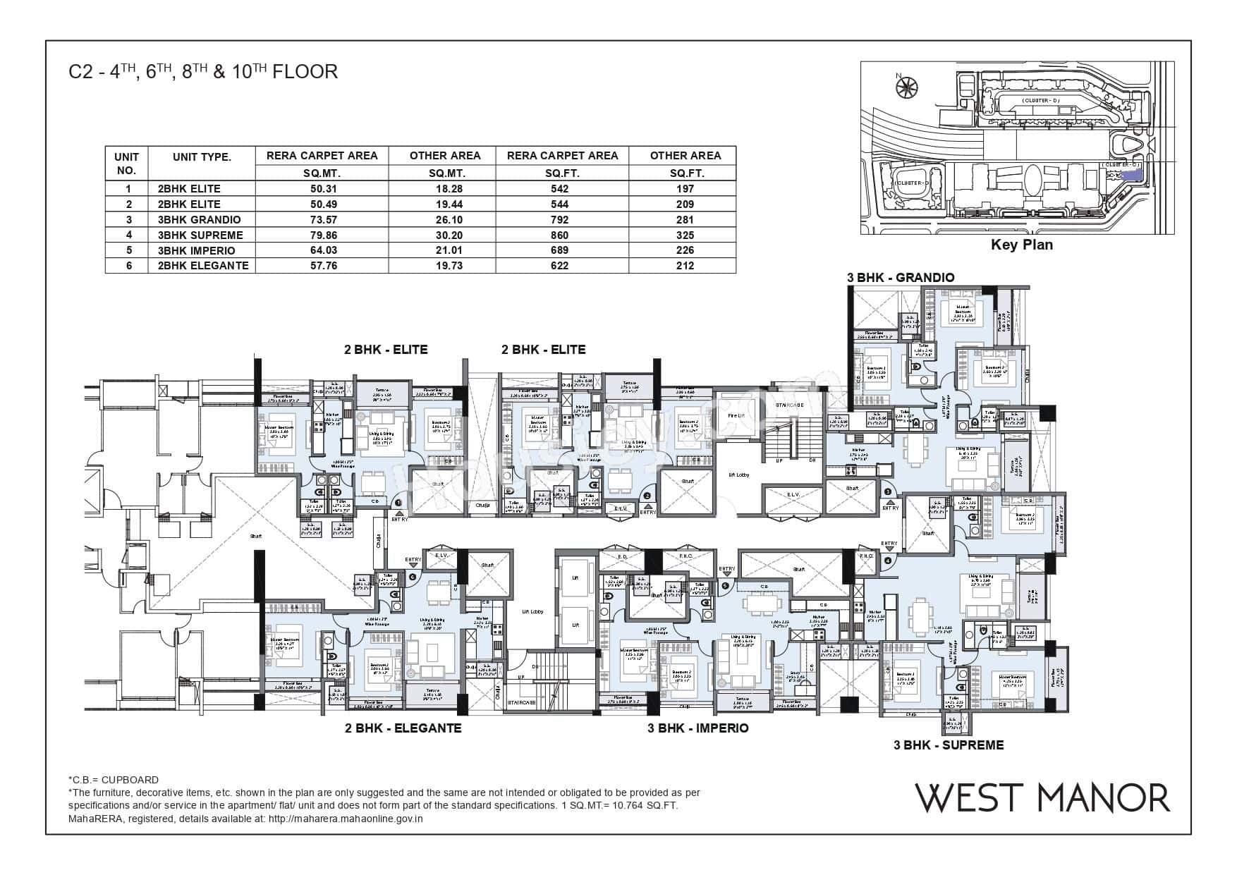 L&T West Manor Floor plan 2