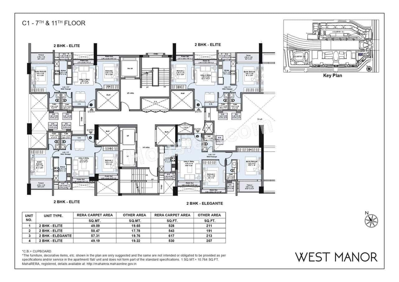 L&T West Manor Floor plan 4