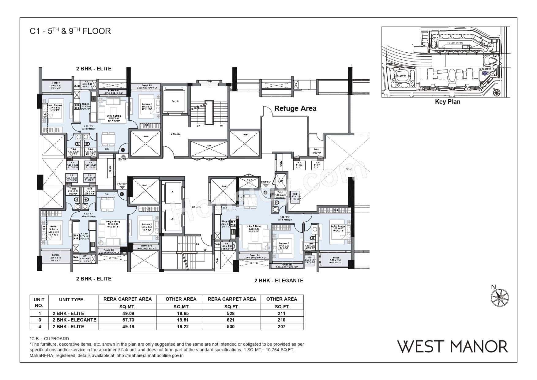 L&T West Manor Floor plan 6