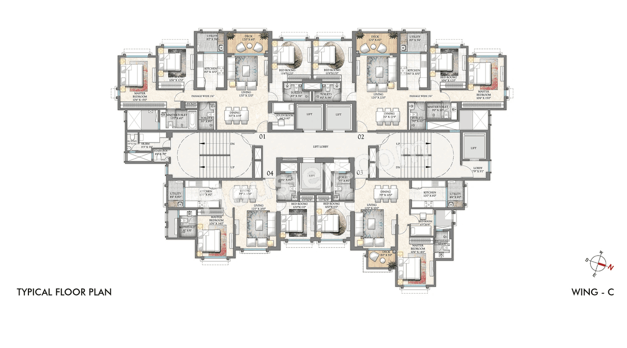 Lodha Bellagio Floor plan 1