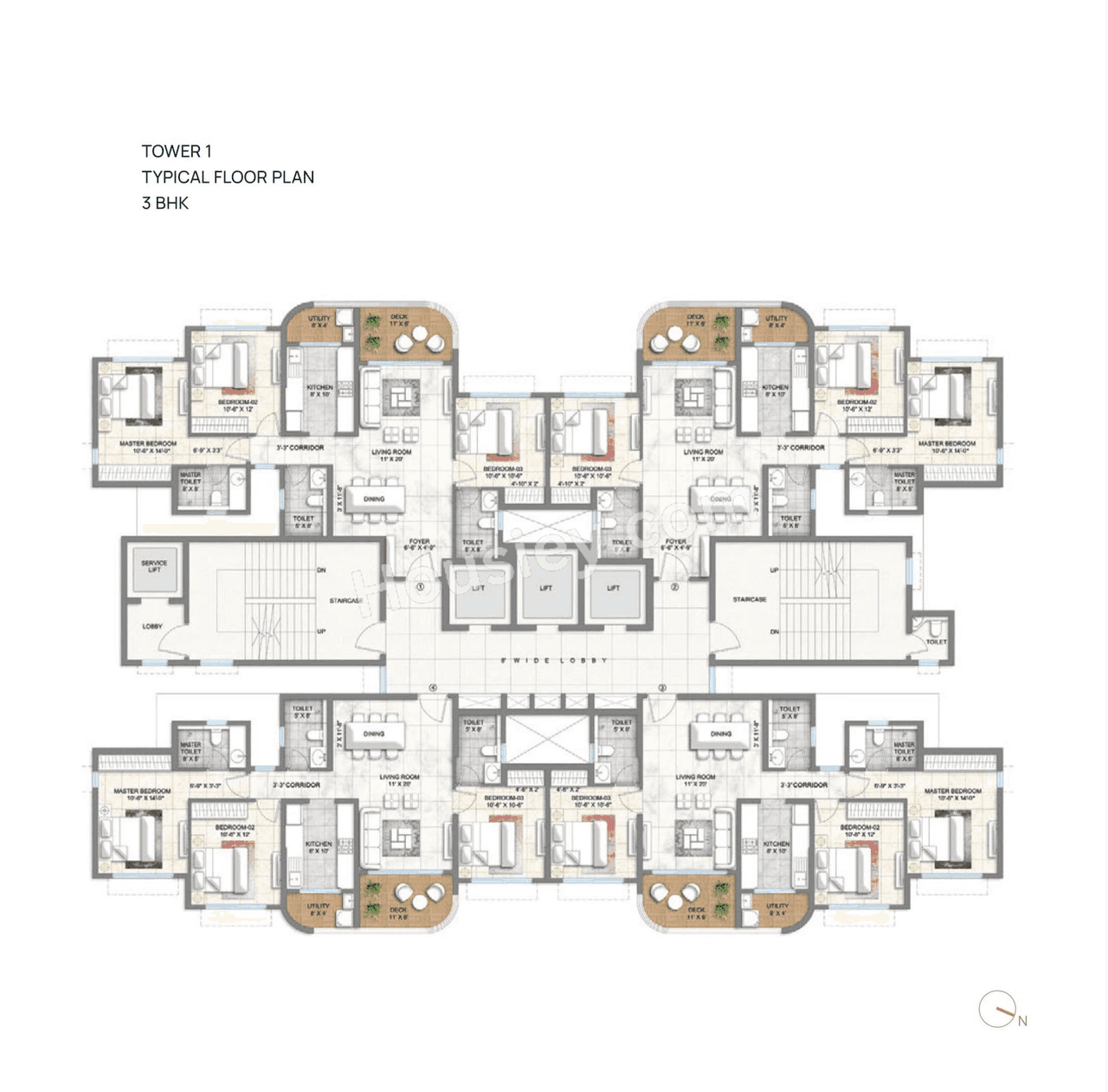 Lodha Corinthia Floor plan 3
