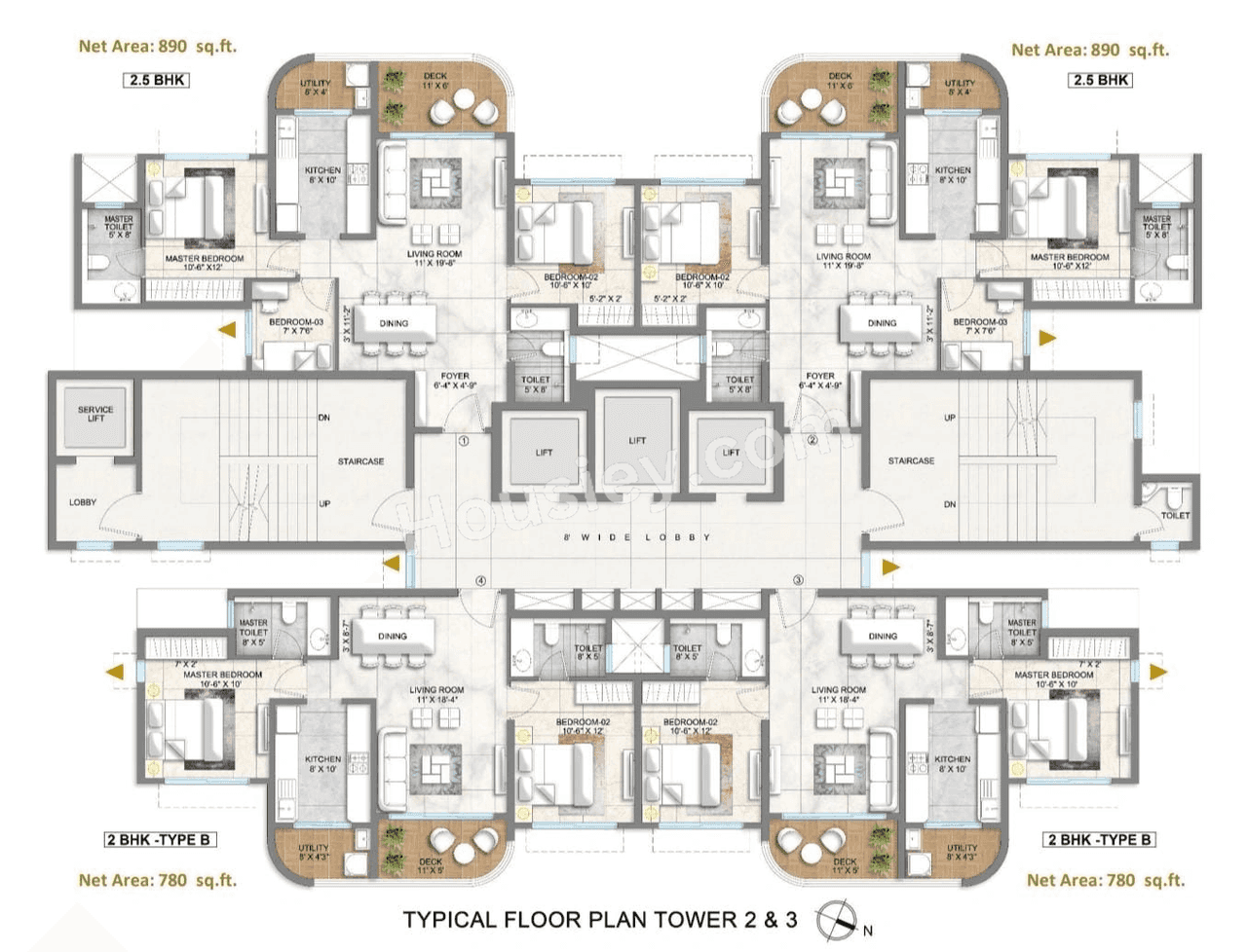 Lodha Corinthia Floor plan 4