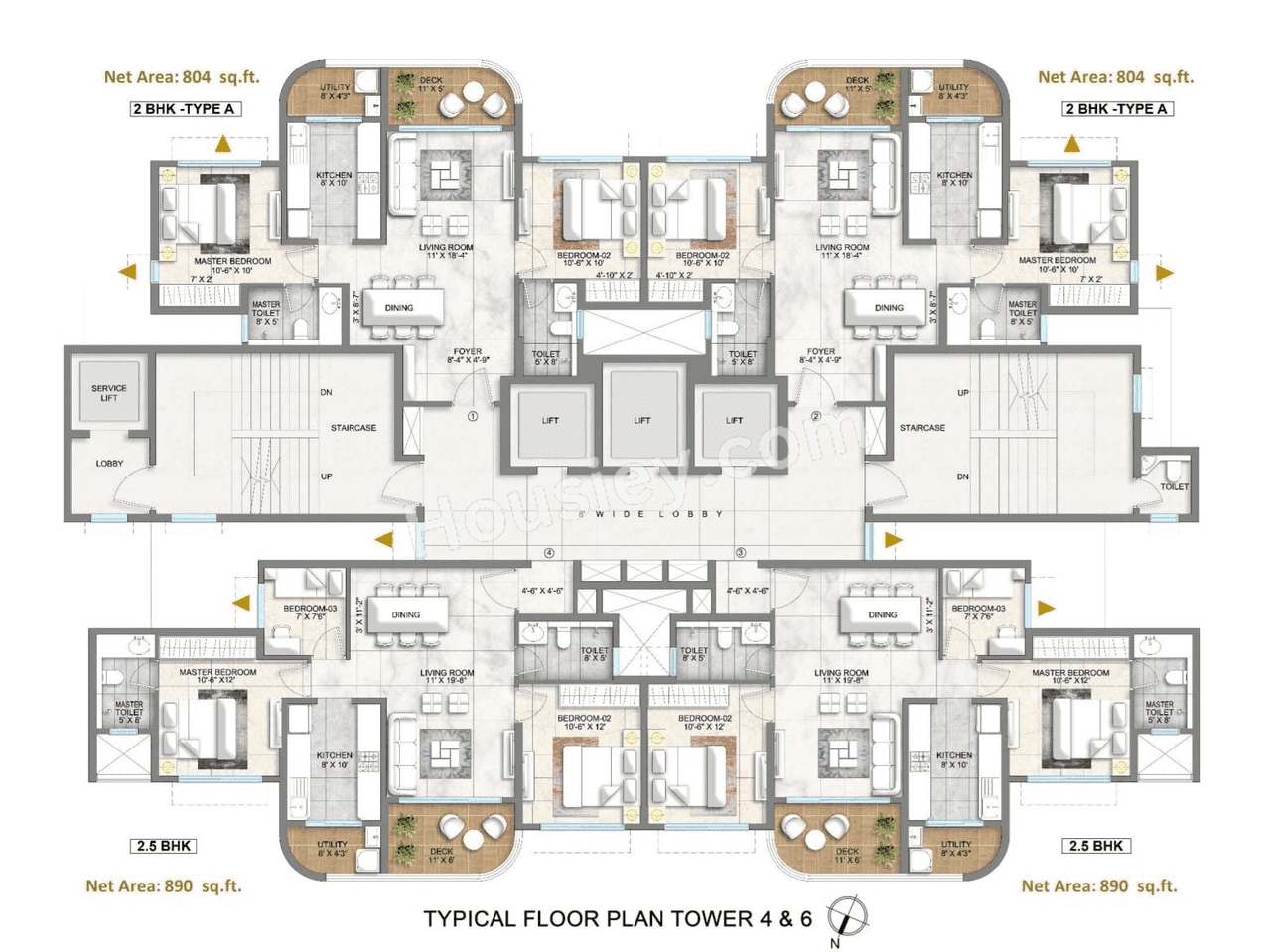 Lodha Corinthia Floor plan 5
