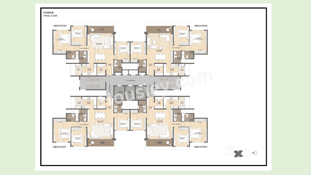 Lodha Mirabelle Floor plan 3