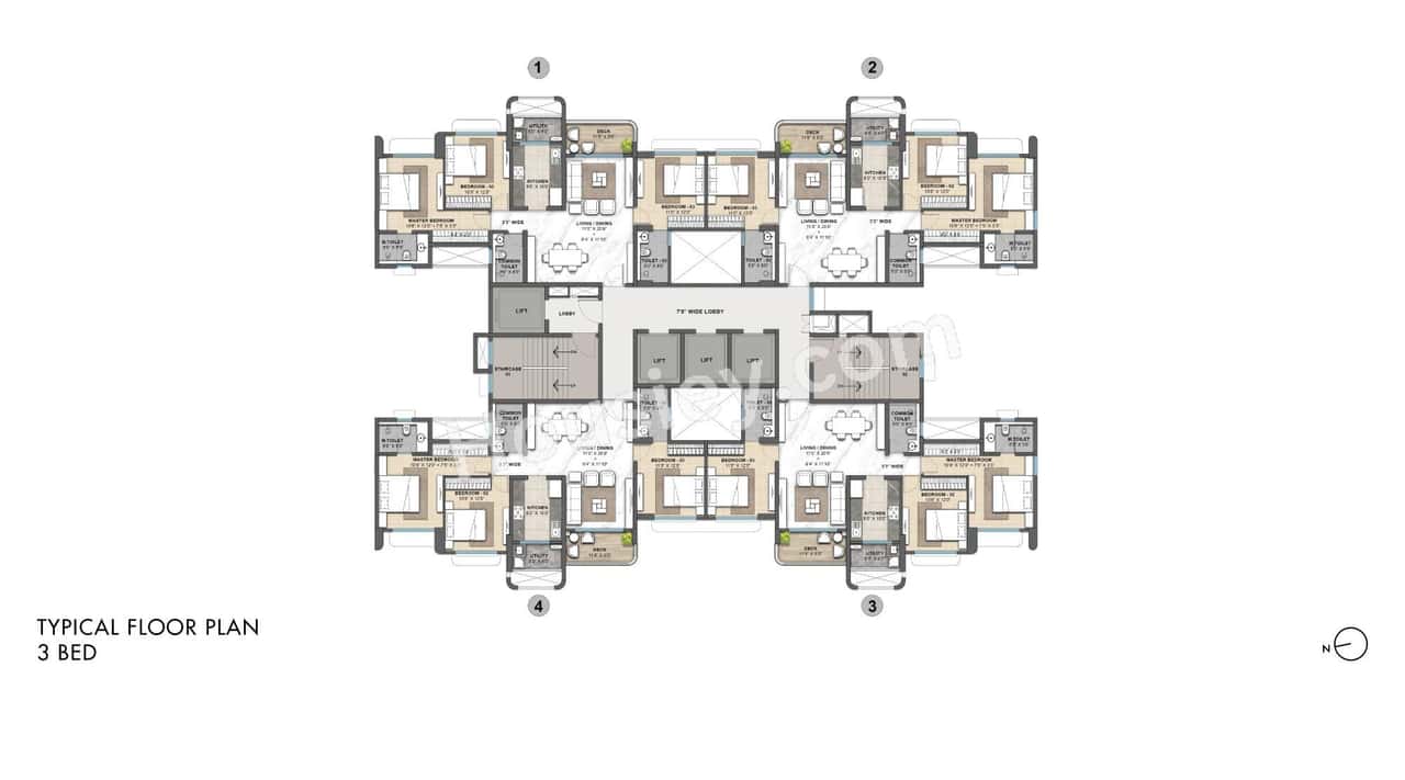 Lodha Opulis Floor plan 1