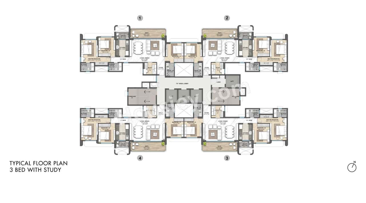 Lodha Opulis Floor plan 2