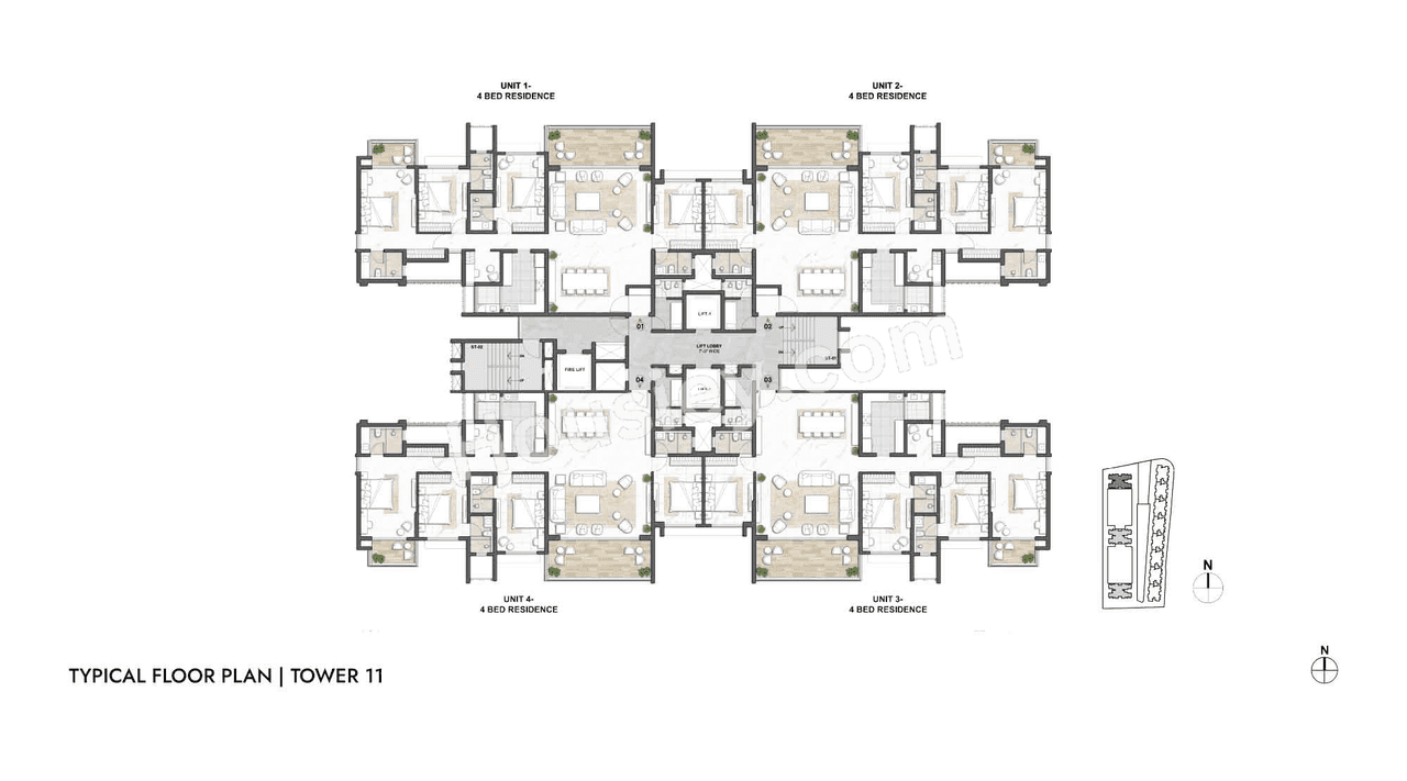 Lodha Premium kharadi Floor plan 1