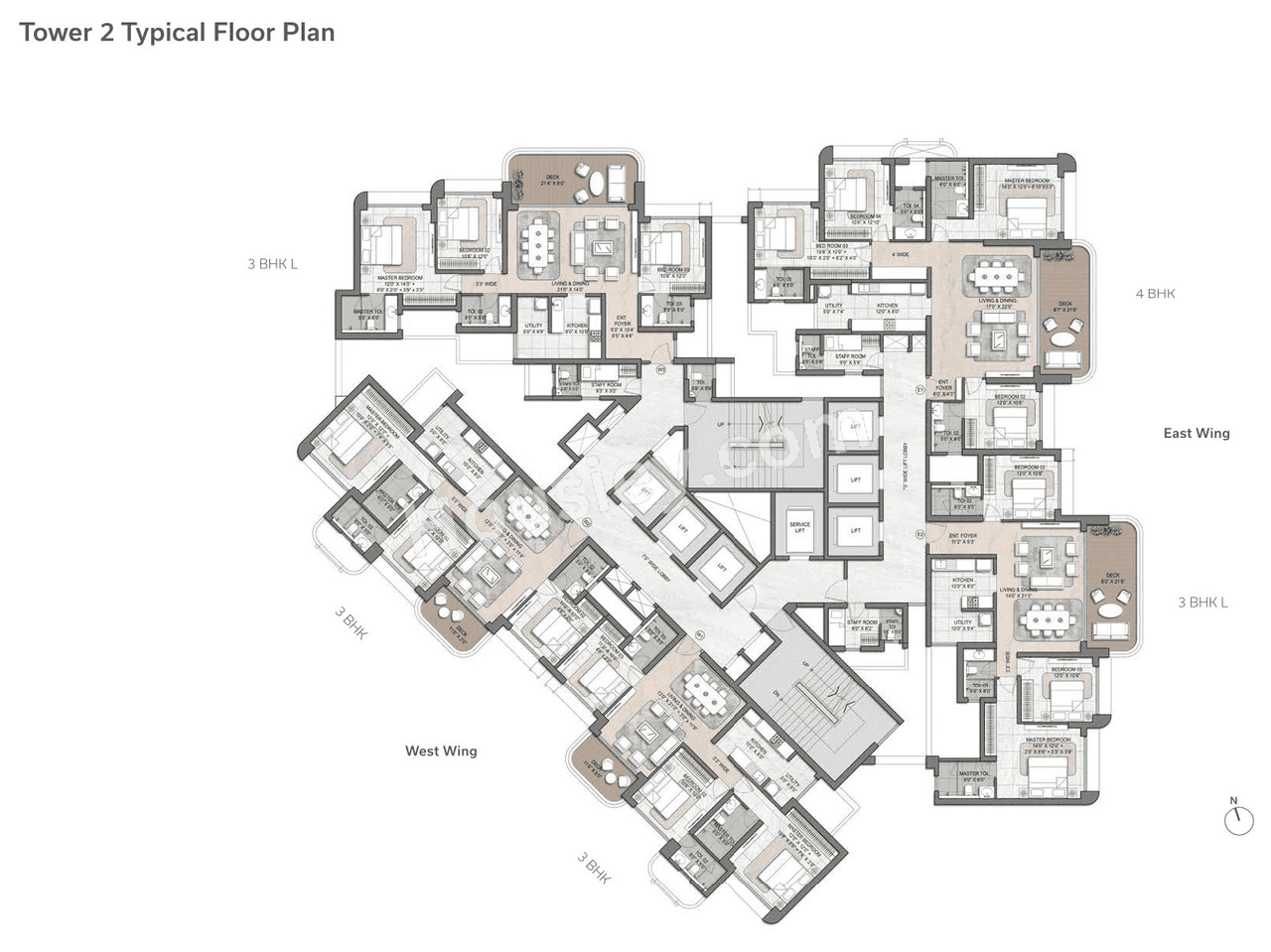 Lodha Sewri Floor plan 1