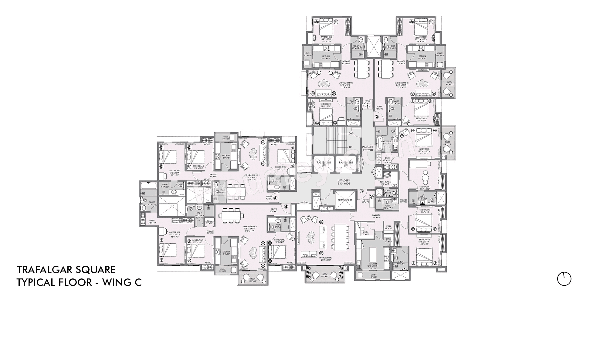 Lodha Sterling Floor plan 3