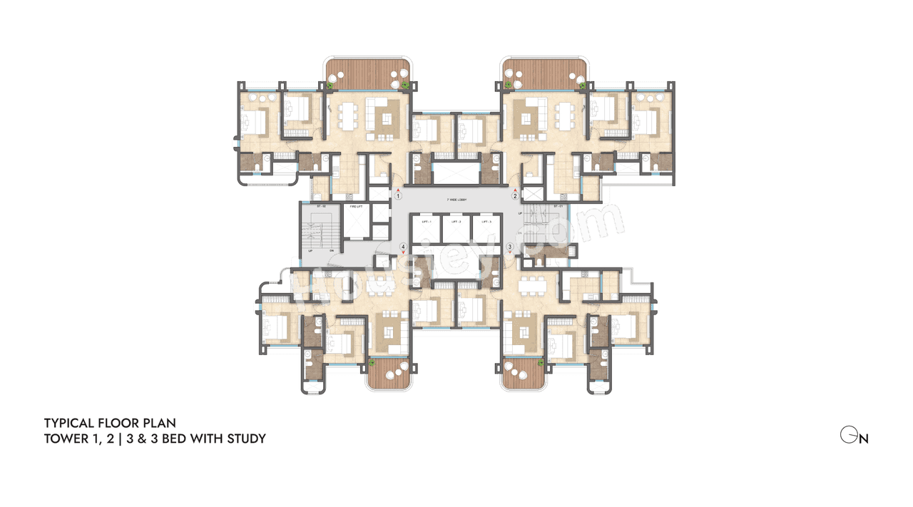 Lodha Sylvan Floor plan 3