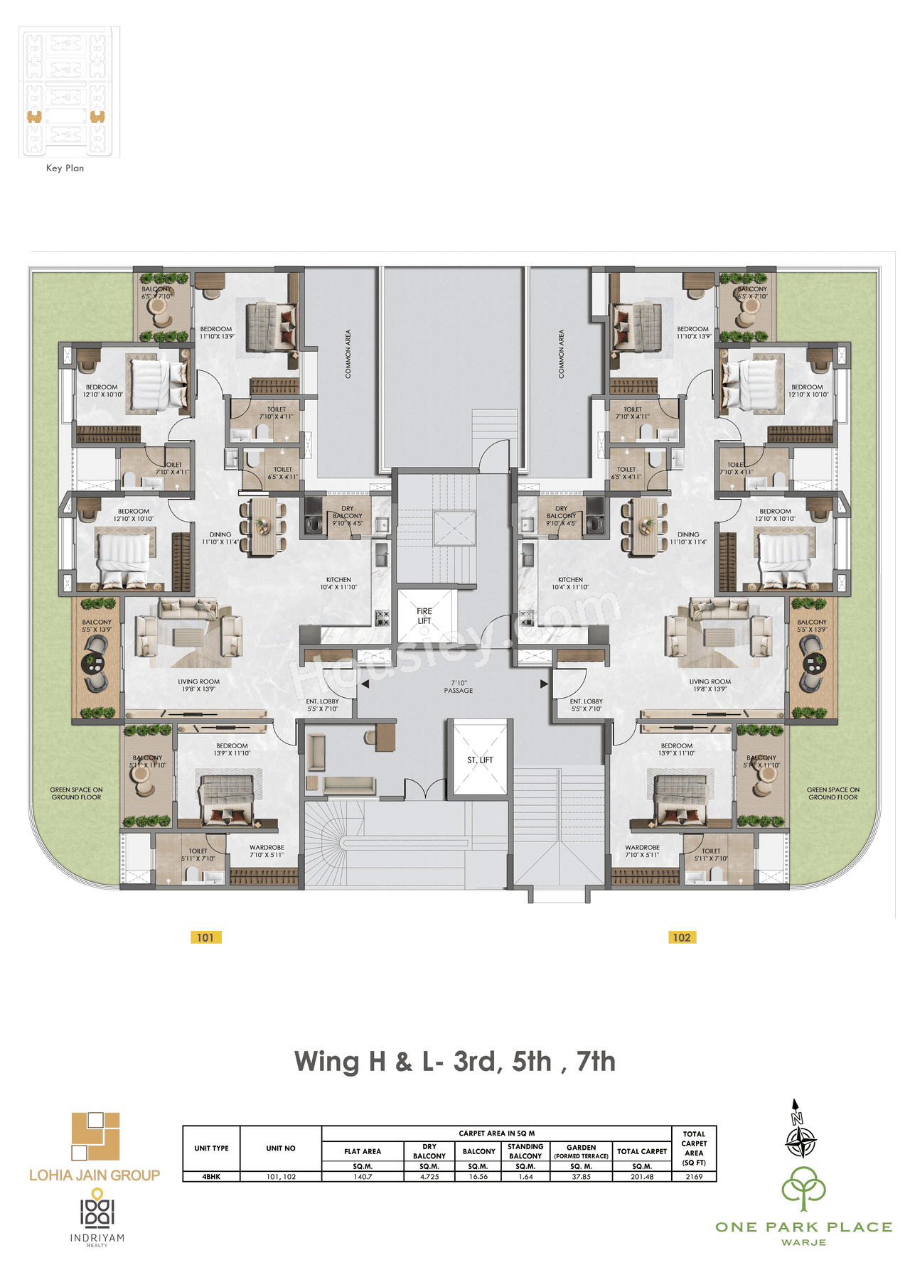 Lohia Jain One Park Place Floor plan 8