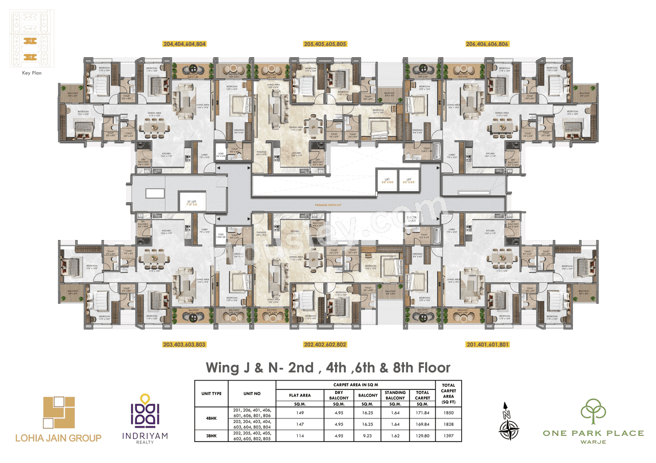 Lohia Jain One Park Place Floor plan 12