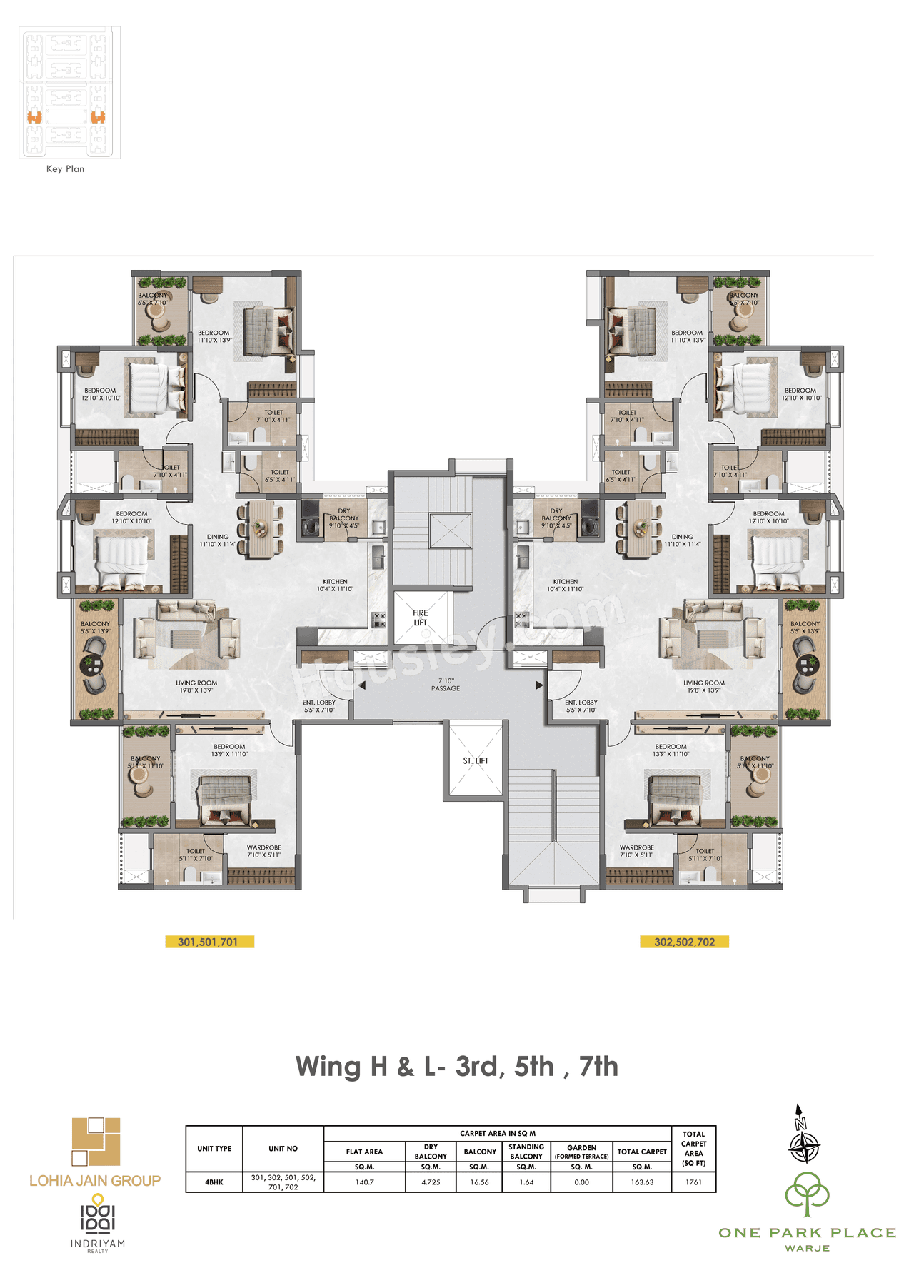 Lohia Jain One Park Place Floor plan 16