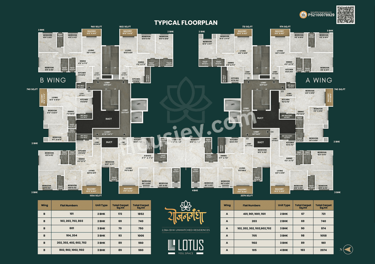 Lotus Yojangandha Floor Plan