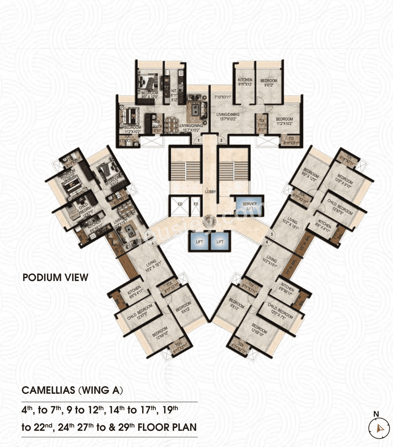 Mahaavir Exotique Floor plan 1