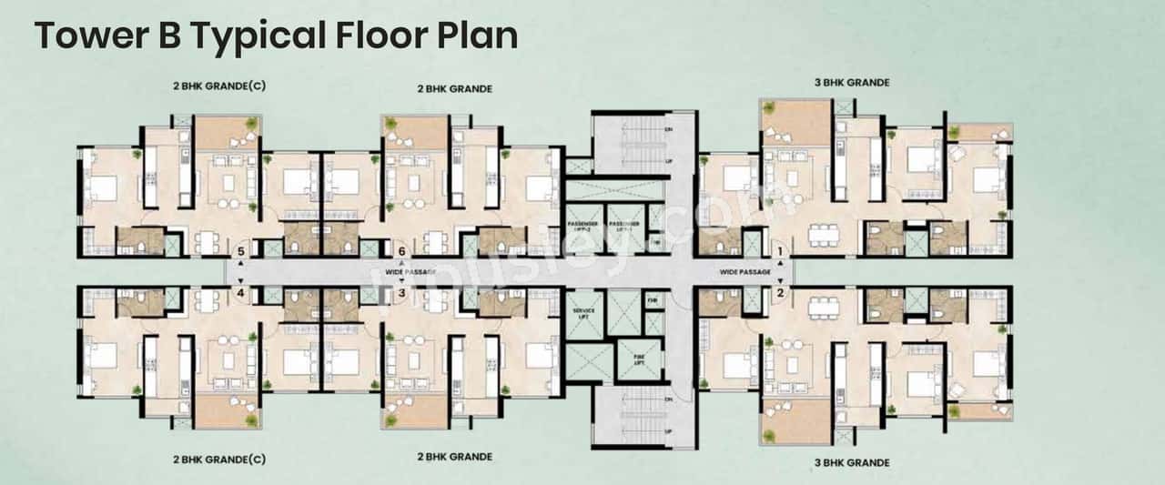 Mahindra Ivy Lush Floor plan 8