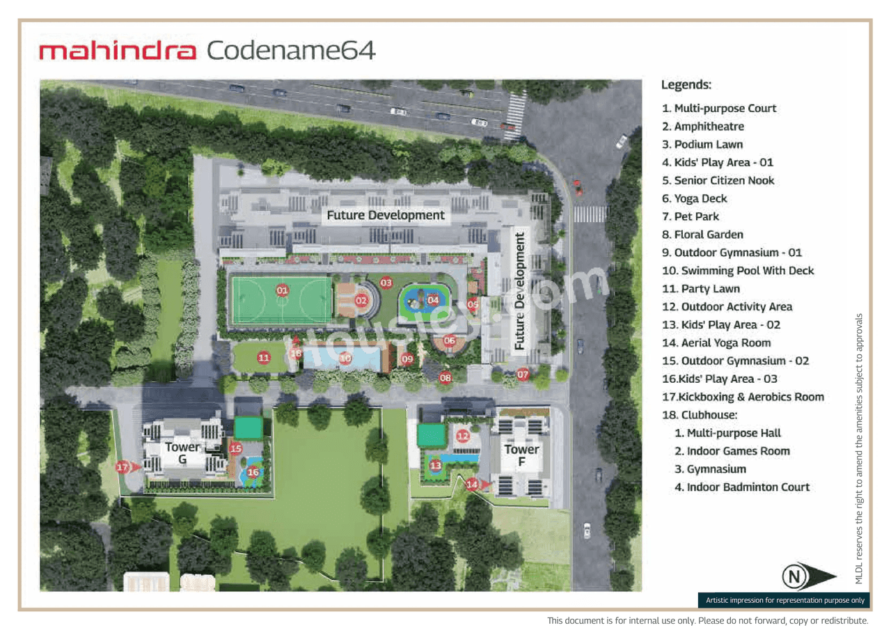 Mahindra Marina 64 Floor plan 1