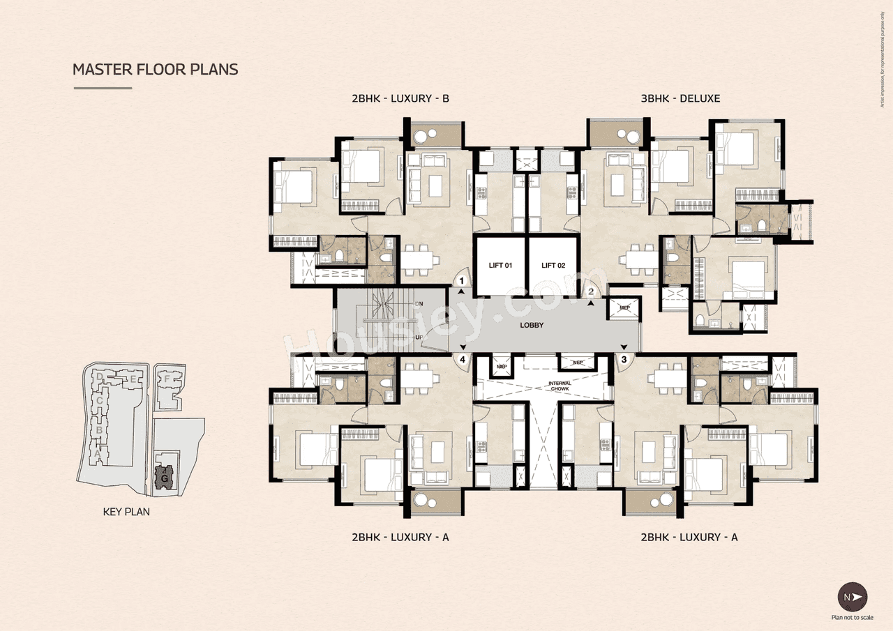 Mahindra Marina 64 Floor plan 1