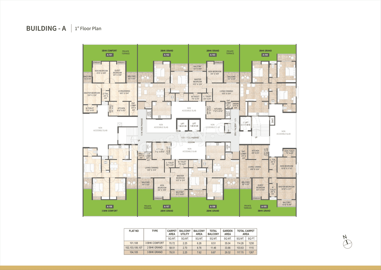 Mangalam Midas City Floor plan 1