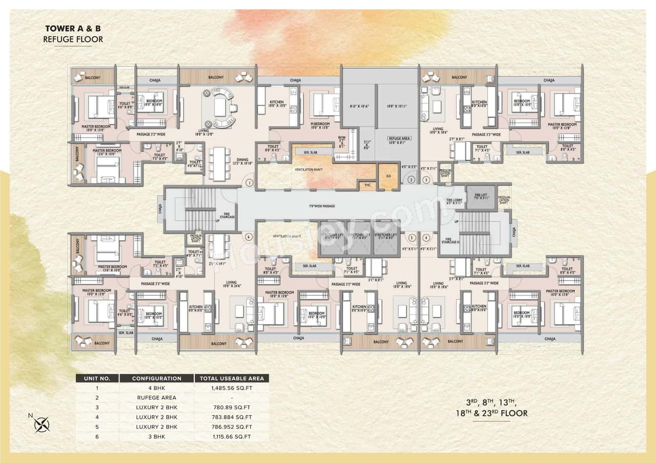 Maximus Residency Floor plan 2