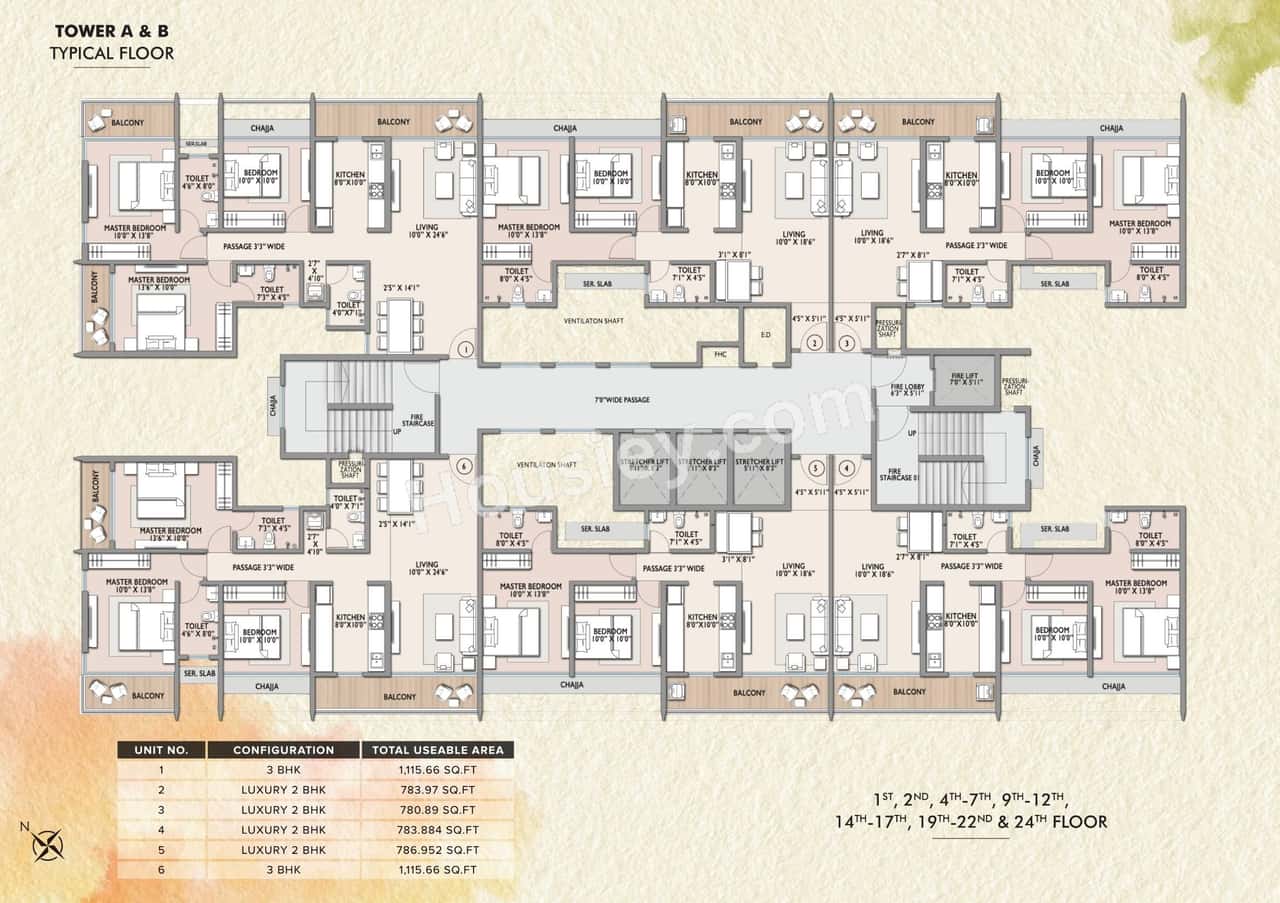 Maximus Residency Floor plan 4