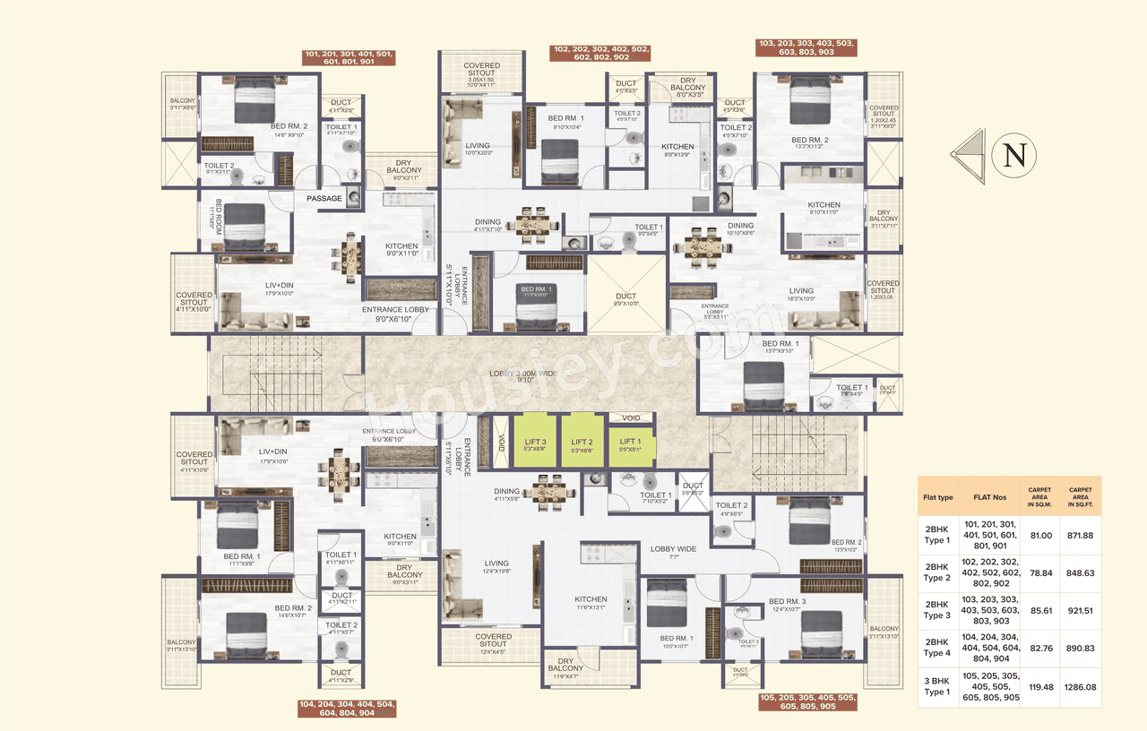 MD Skyrena Homes Floor plan 2
