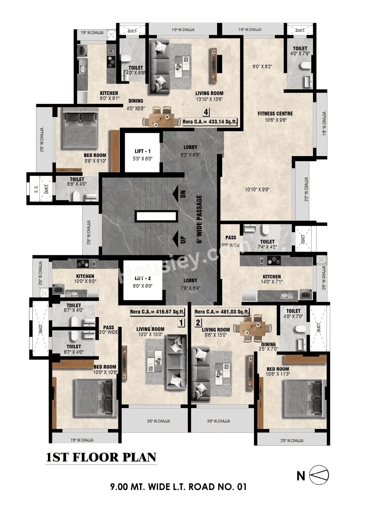 Meghna Riviera Floor plan 1