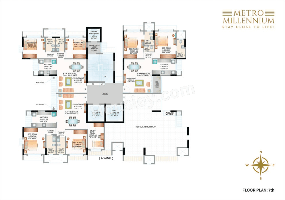 Metro Millenium Floor plan 1