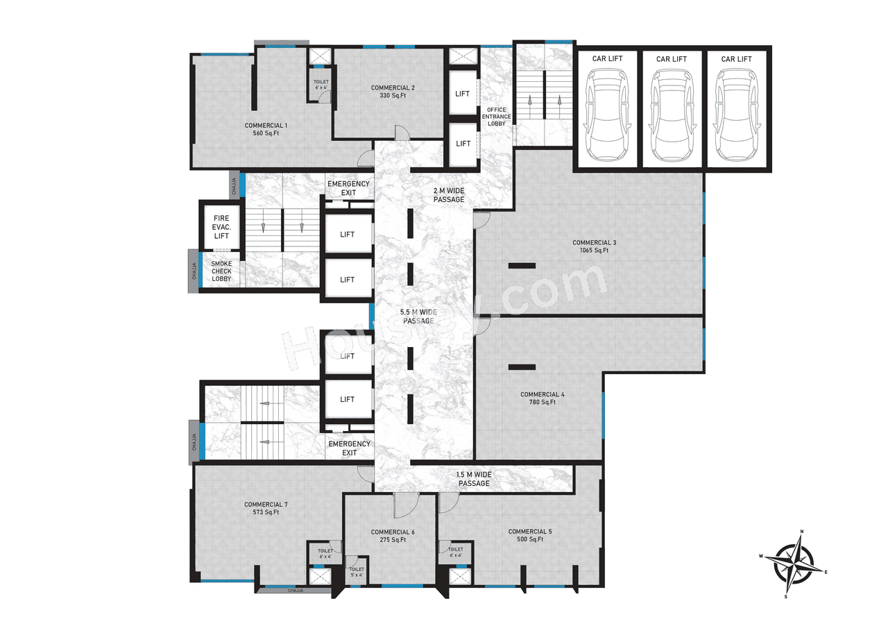Metro Saraswati Square Floor plan 1