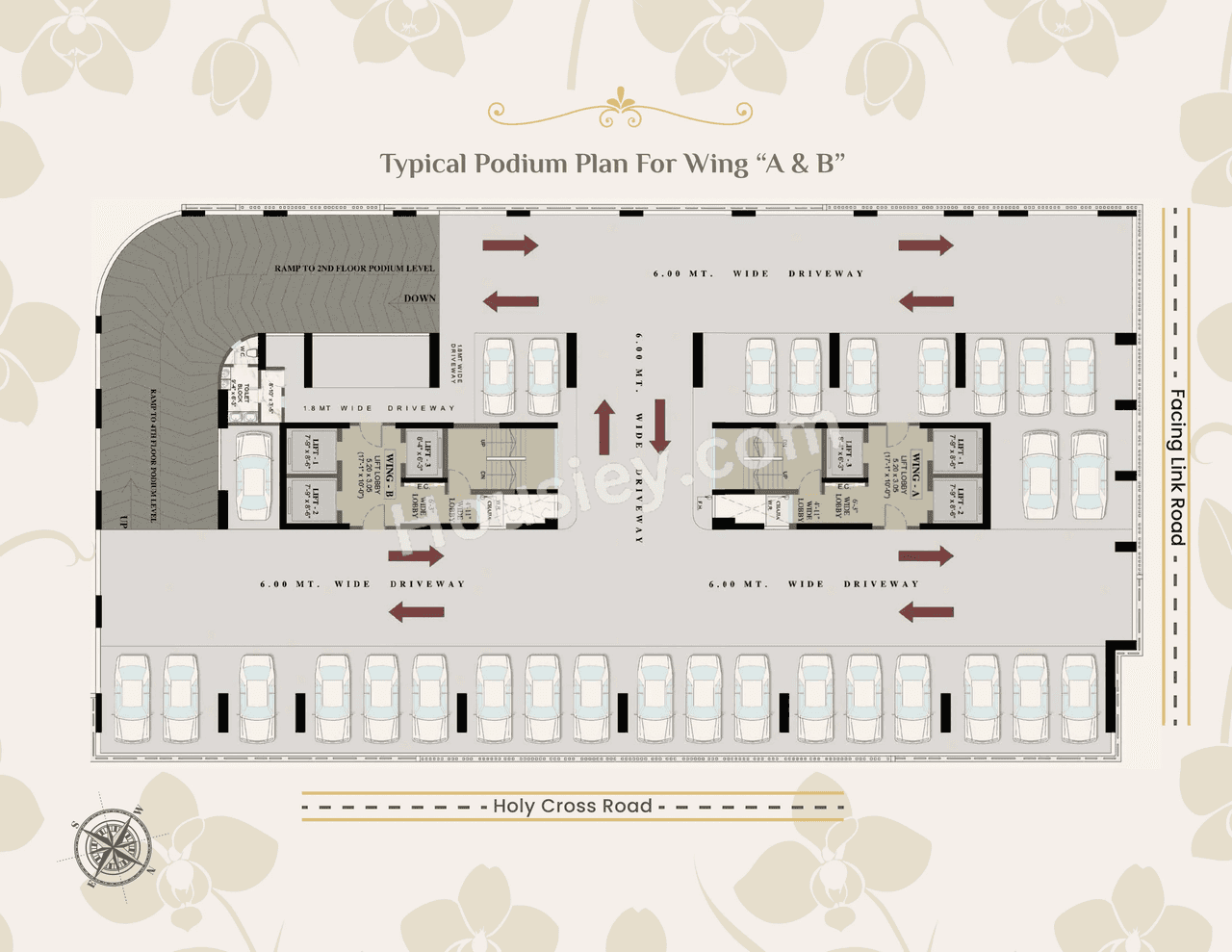 MG White Orchid Residency Floor plan 2