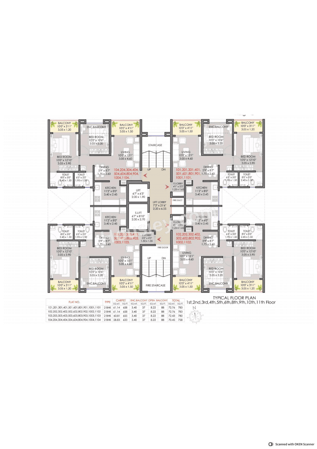 Millennium Amara Floor plan 9
