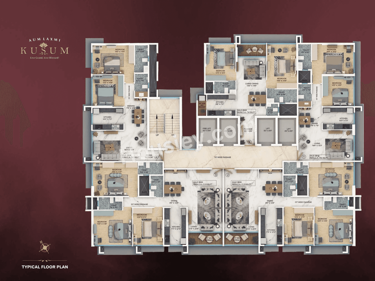 Mindset Aum Laxmi Kusum Floor plan 5