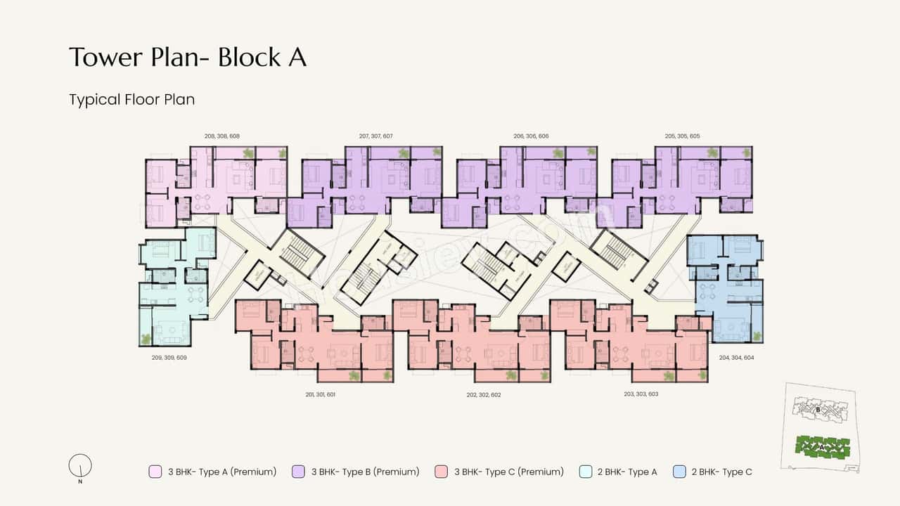 Modern Spaaces Green Storeys Floor plan 1