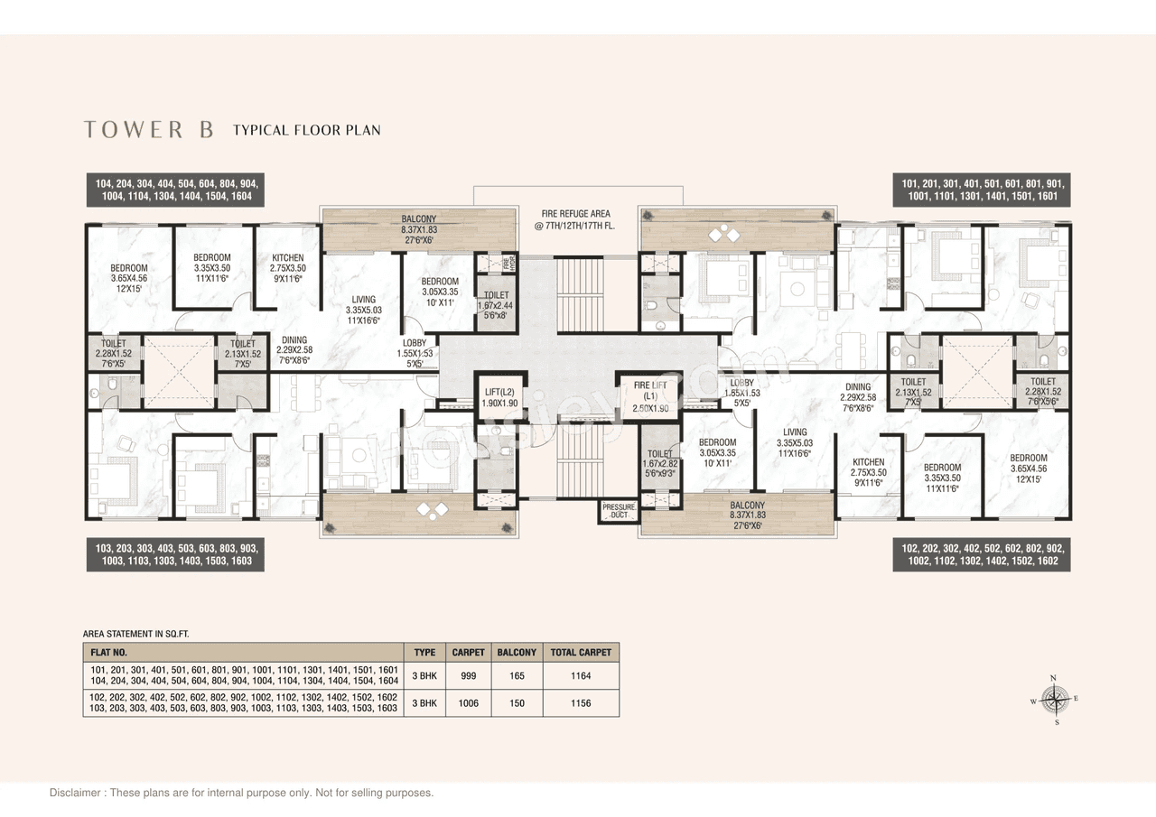 Mont Vert Wings Floor plan 2