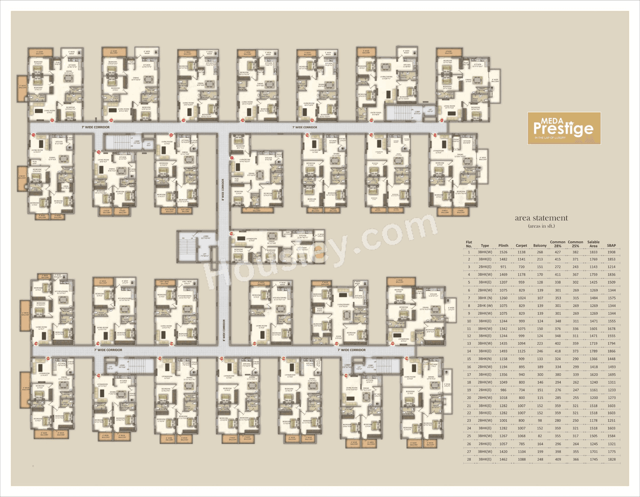 MRKR Meda Prestige Floor plan 1
