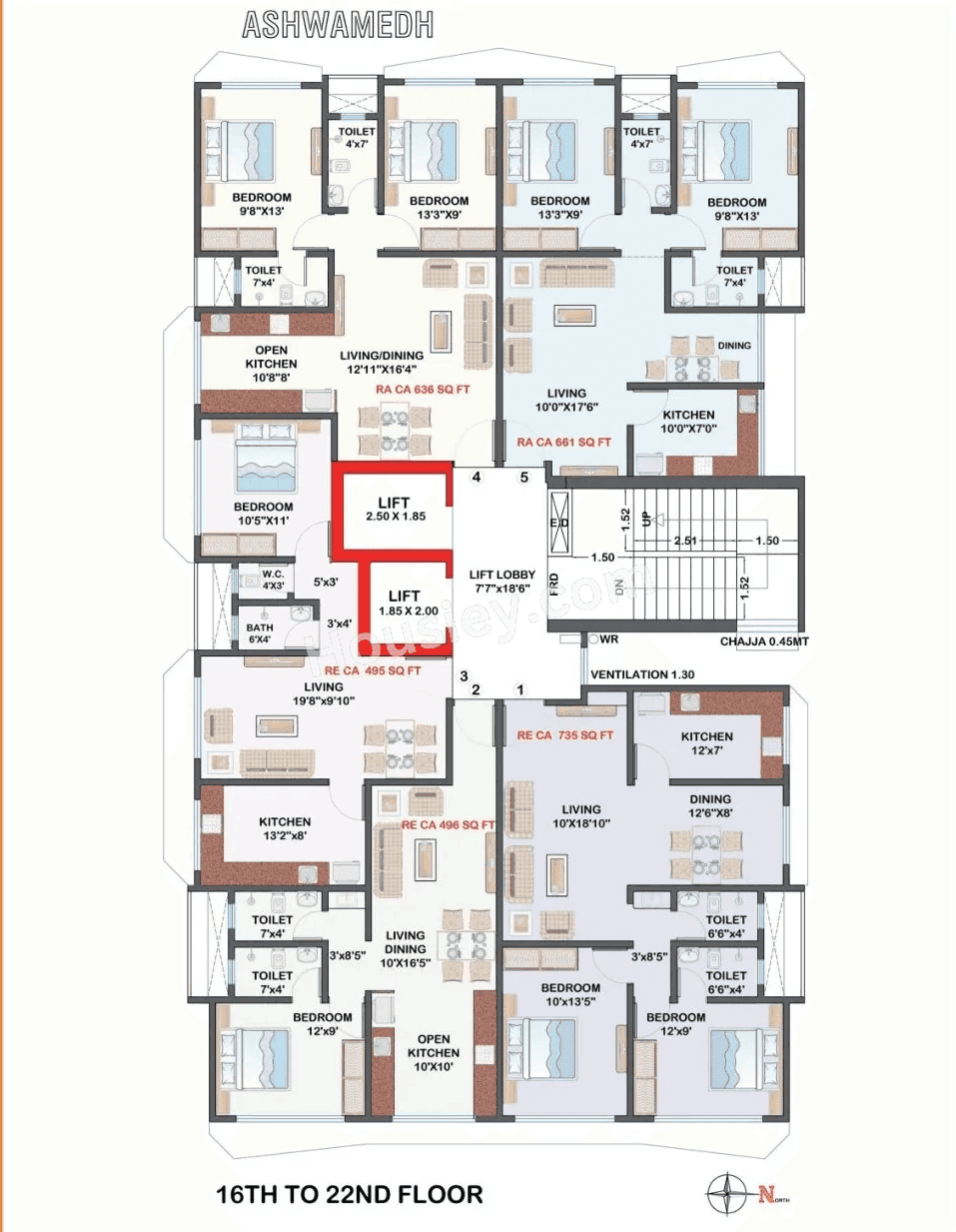 Multi Space Ashwamedh Heights Floor plan 6