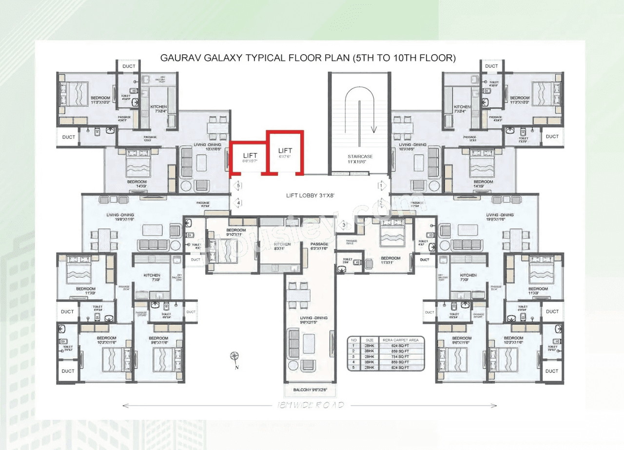 Multi Space Gaurav Galaxy Floor plan 1