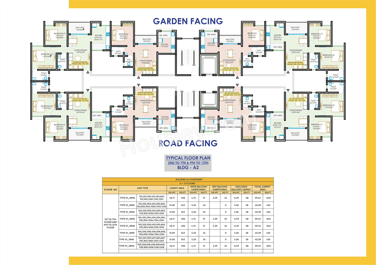 Namrata Happycity Varale Floor plan 6