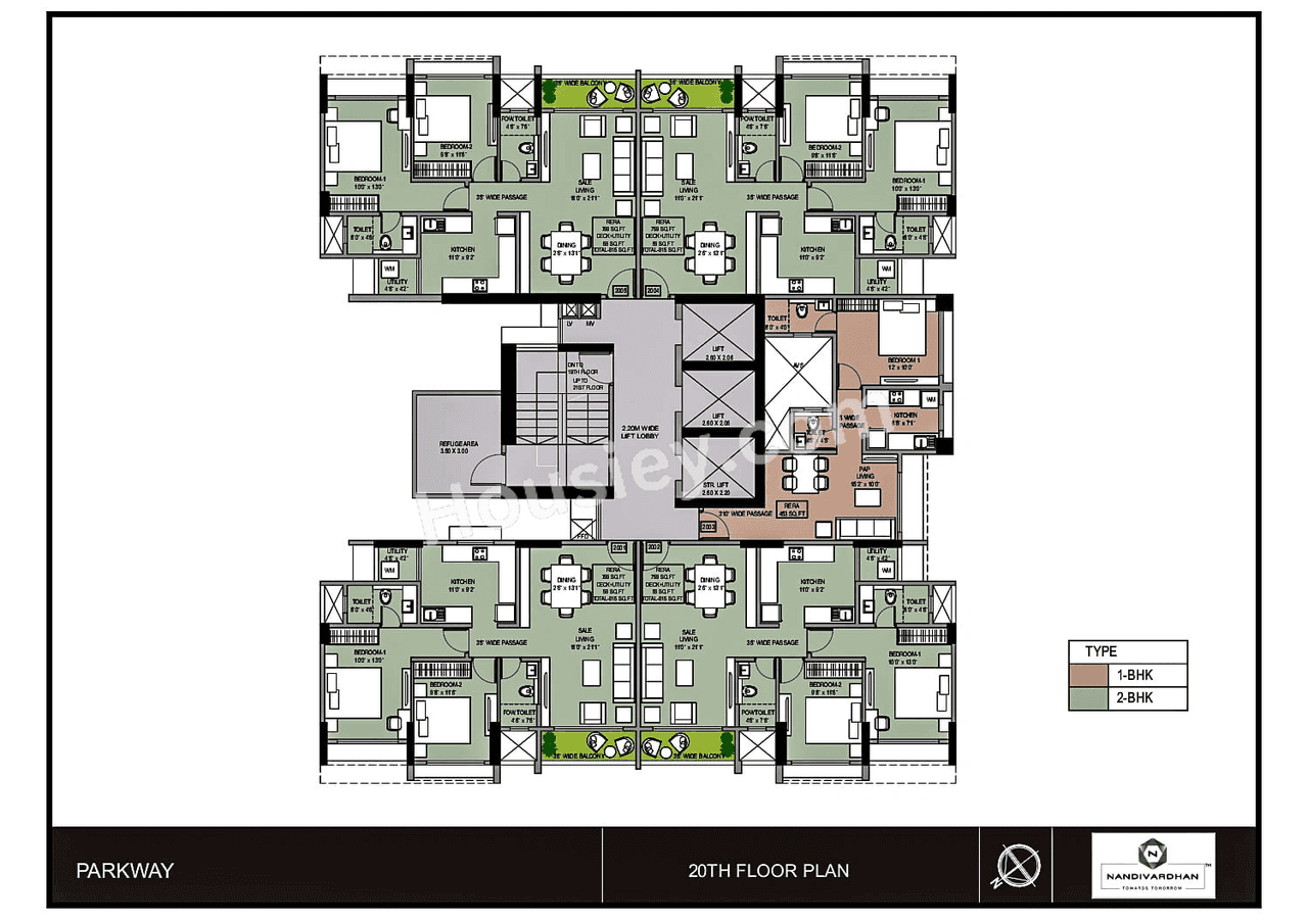 Nandivardhan Parkway Floor plan 1