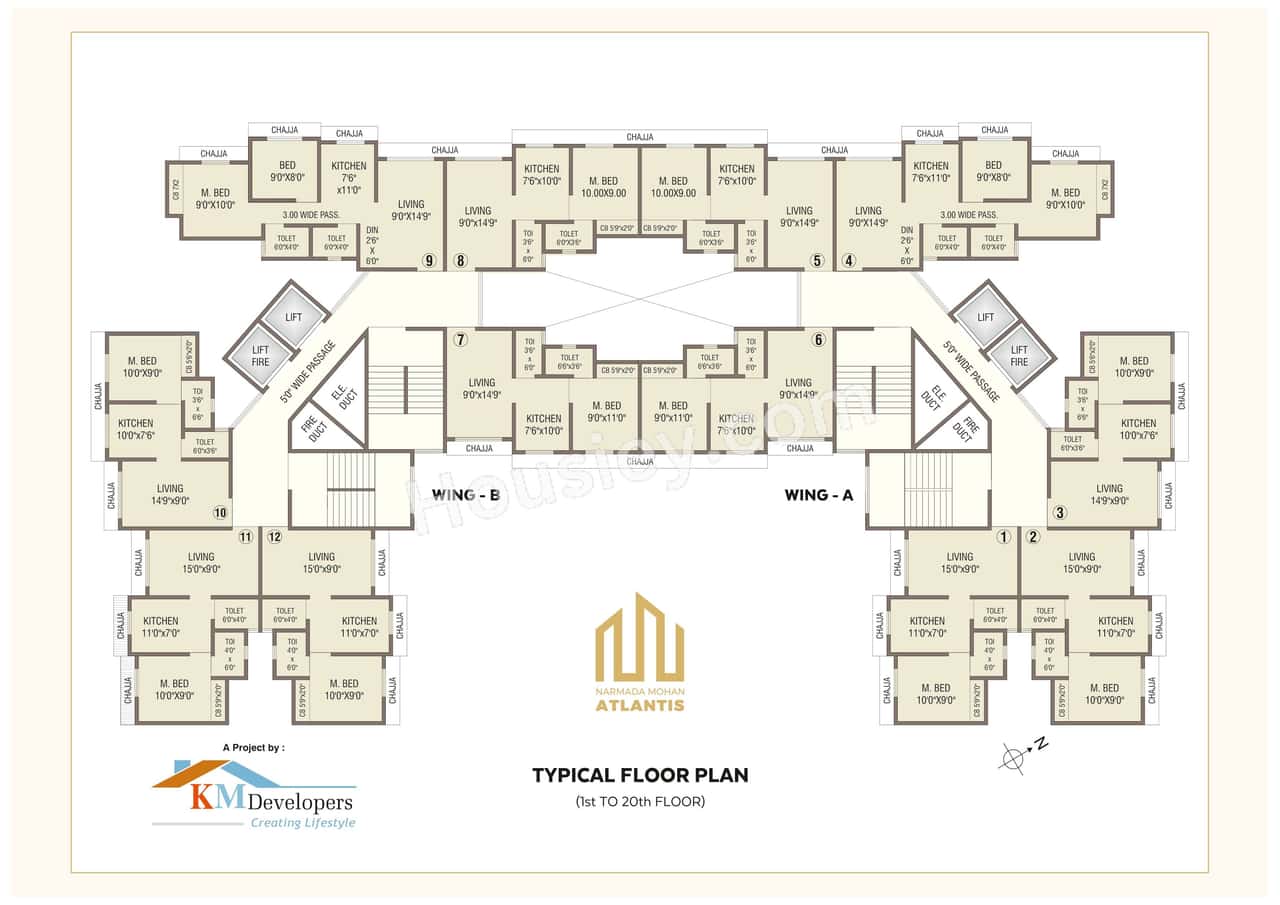 Narmada Mohan Atlantis Floor plan 1